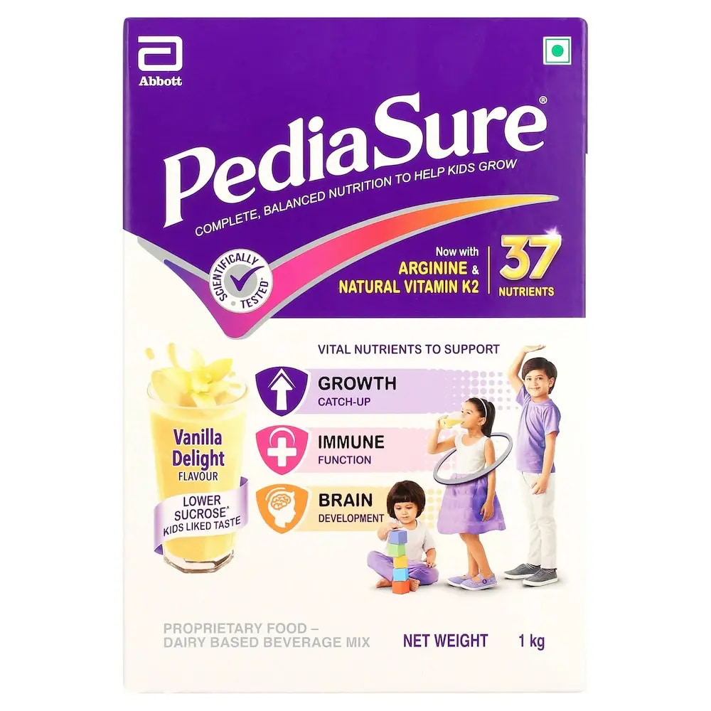 Pediasure Vanilla Delight Complete Balanced Nutrition for Kids 1kg Front